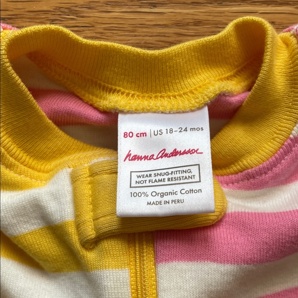 Hanna Andersson - Bold Stripe Long John Zip-Up Sleeper - Picture 4 of 11